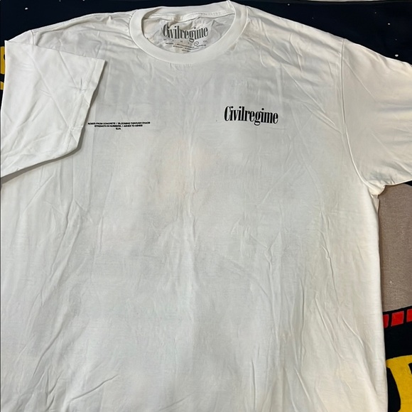 Civil Regime White Tee - Picture 1 of 6